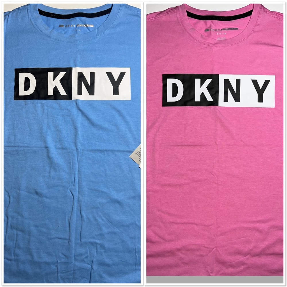 X2 Women's DKNY SPORT Tees in Pink & Blue